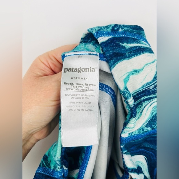 Patagonia Women’s Worn Wear Centered Rights Blue Tie Dye - Picture 5 of 8